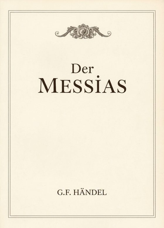 Notencover des Messias von G.F. Händel